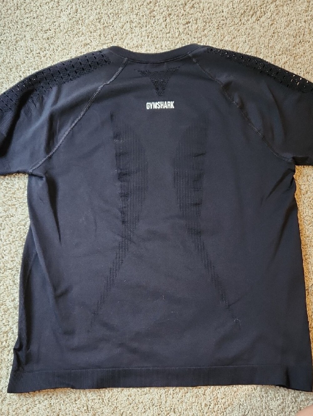 Gymshark Black Short-Sleeve Athletic Tee - Picture 2 of 5